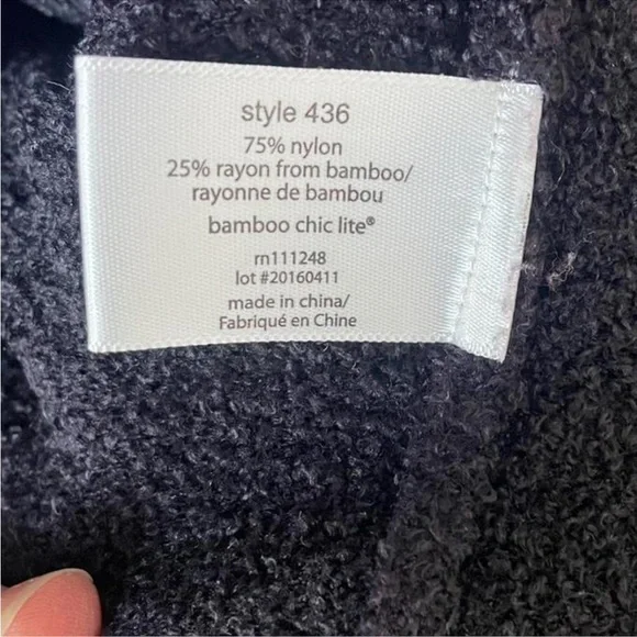 Barefoot Dreams Bamboo CozyChic Lite Calypso Purple Ombre Cardigan L/XL - Picture 6 of 6